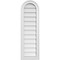 Ekena Millwork Round Top Surface Mount PVC Gable Vent w/ 2"W x 1-1/2"P Brickmould Frame, 12"W x 38"H GVPRT12X3802SN - alternate 1